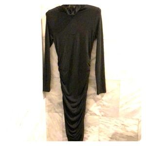 Rachel Pally body con side ruched dress in olive